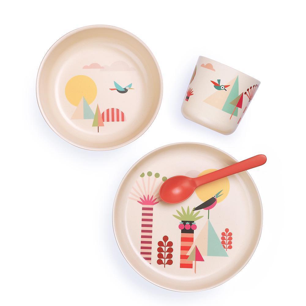 Trees Illustrated Plate Set