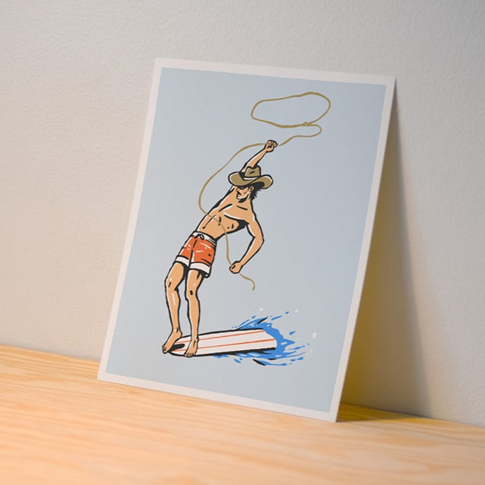 Wave Wrangler Art Print