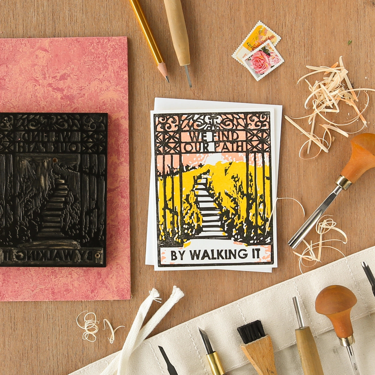 We Find Our Path by Walking it - Greeting Card
