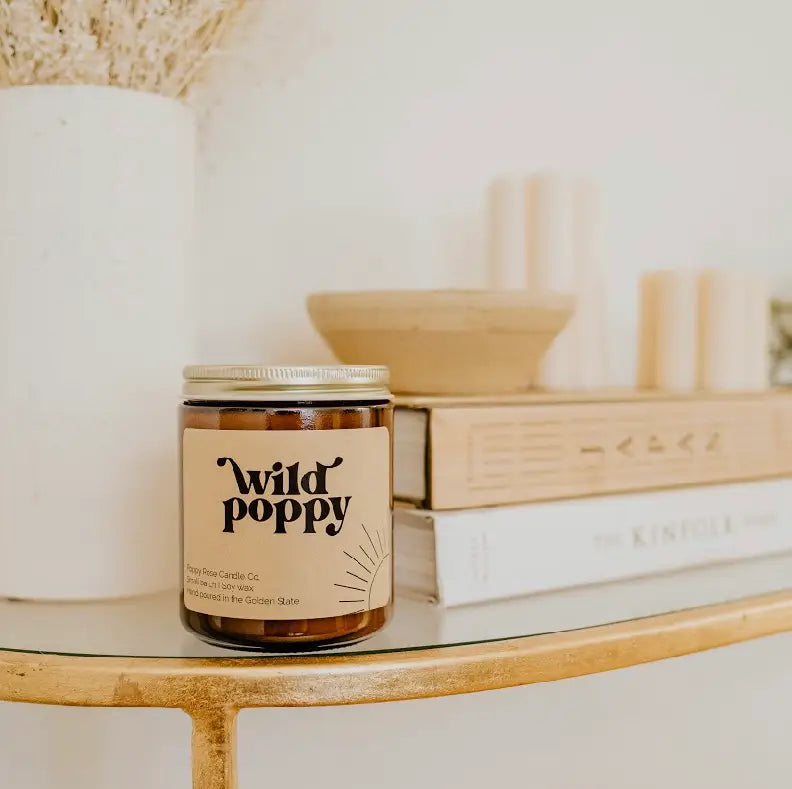 Wild Poppy Handpoured Coconut Wax Candles