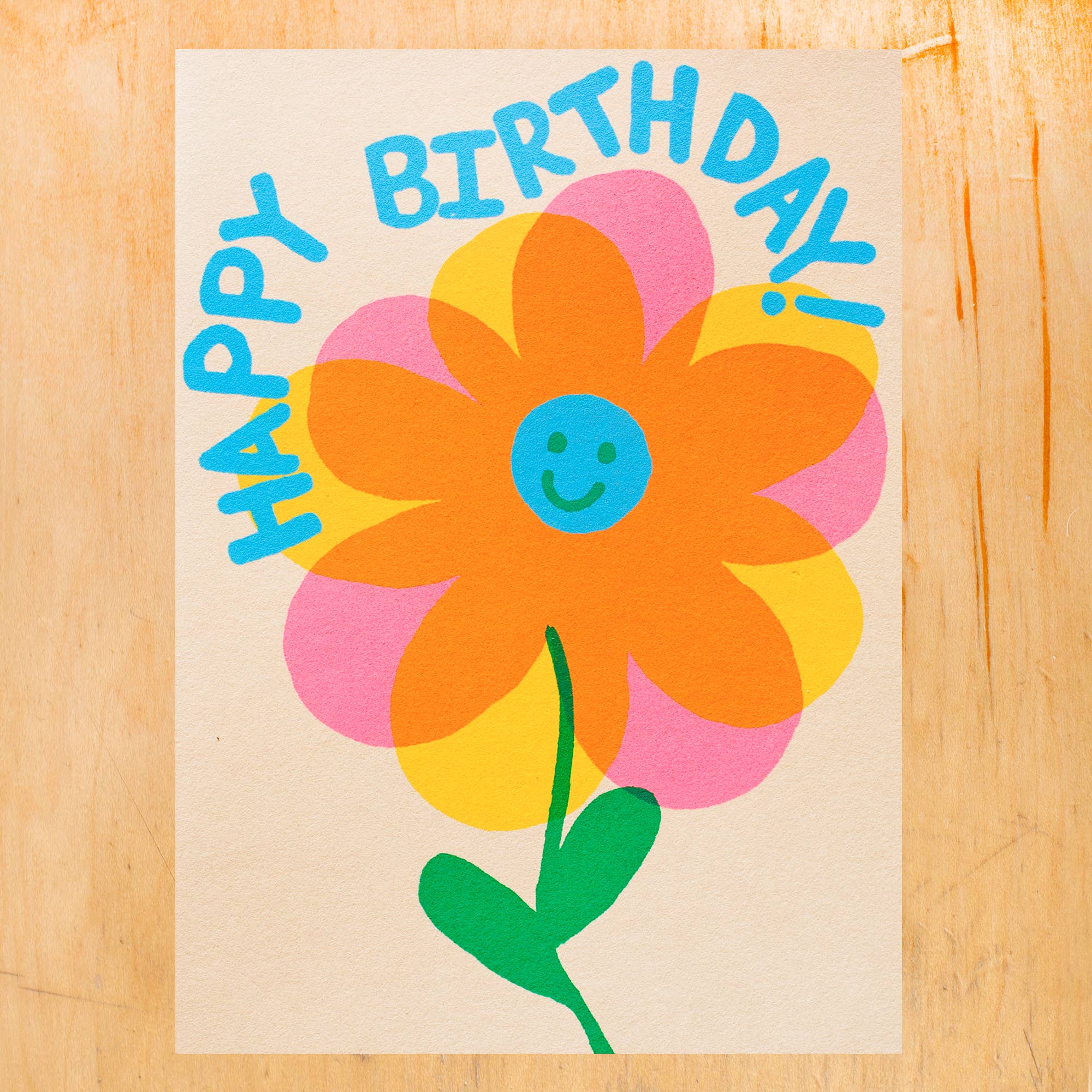 Birthday Flower - Greeting Card