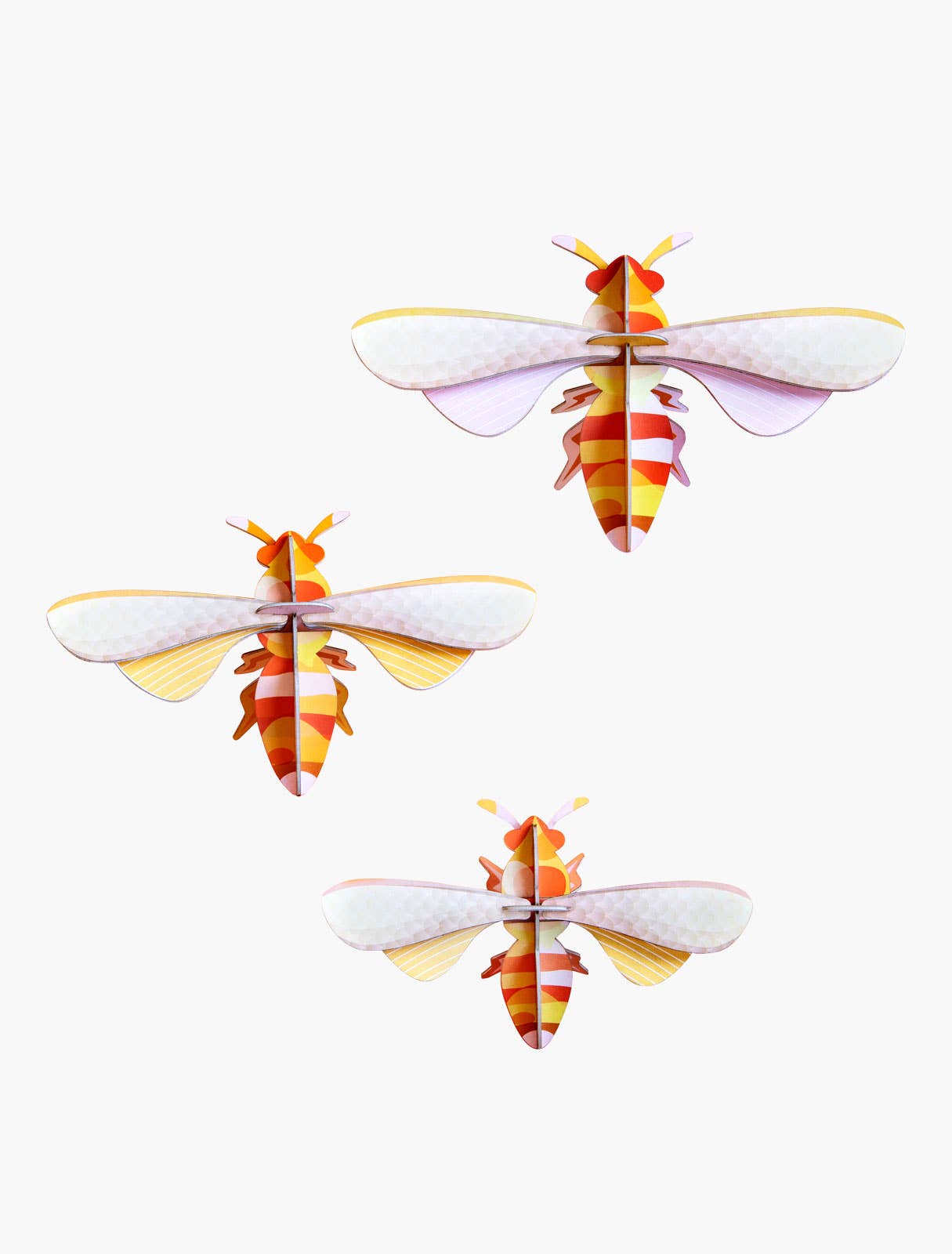 Honey bees, Set of 3 - 3D DIY Wall Art