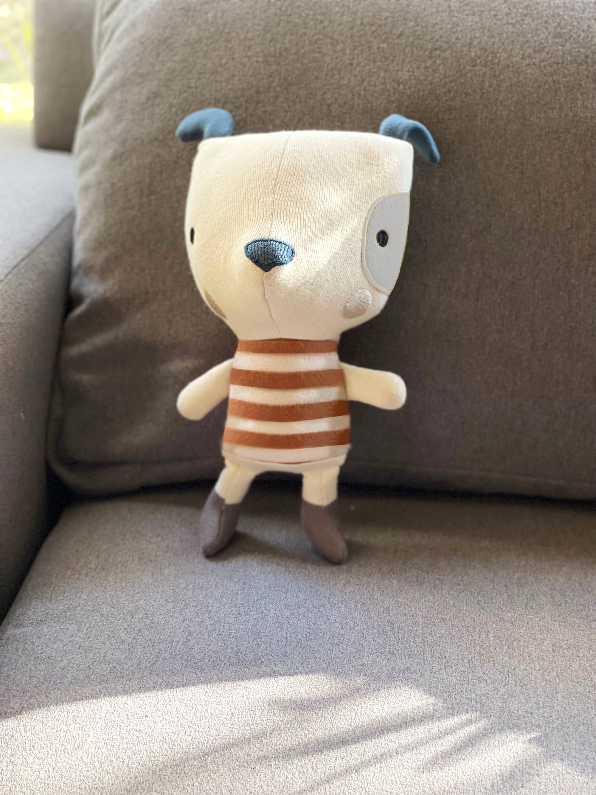 Phillipe Organic Cotton Stuffed Dog