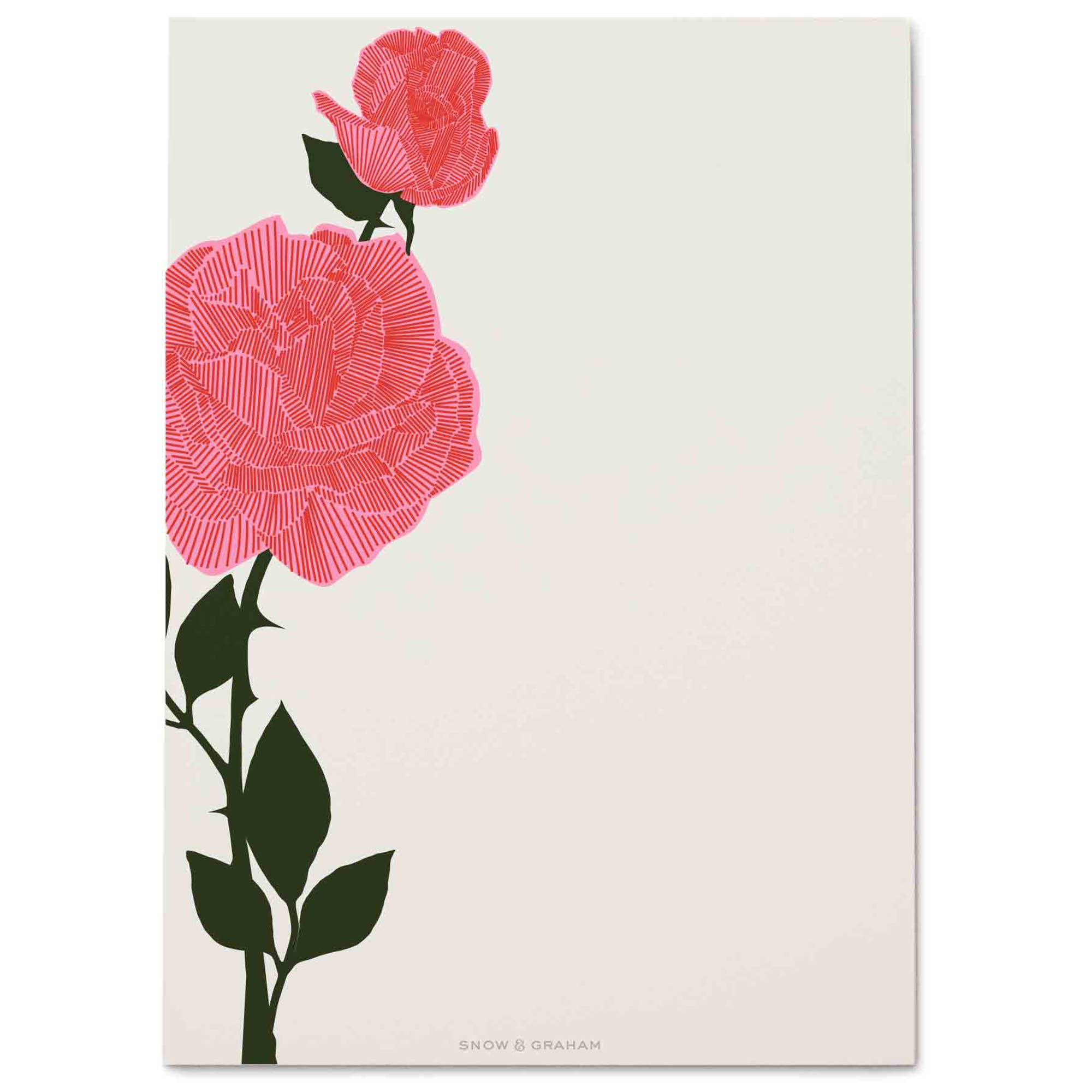 Rose Notepad