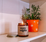 Cozy Cabin Handpoured Cocounut Wax Candle