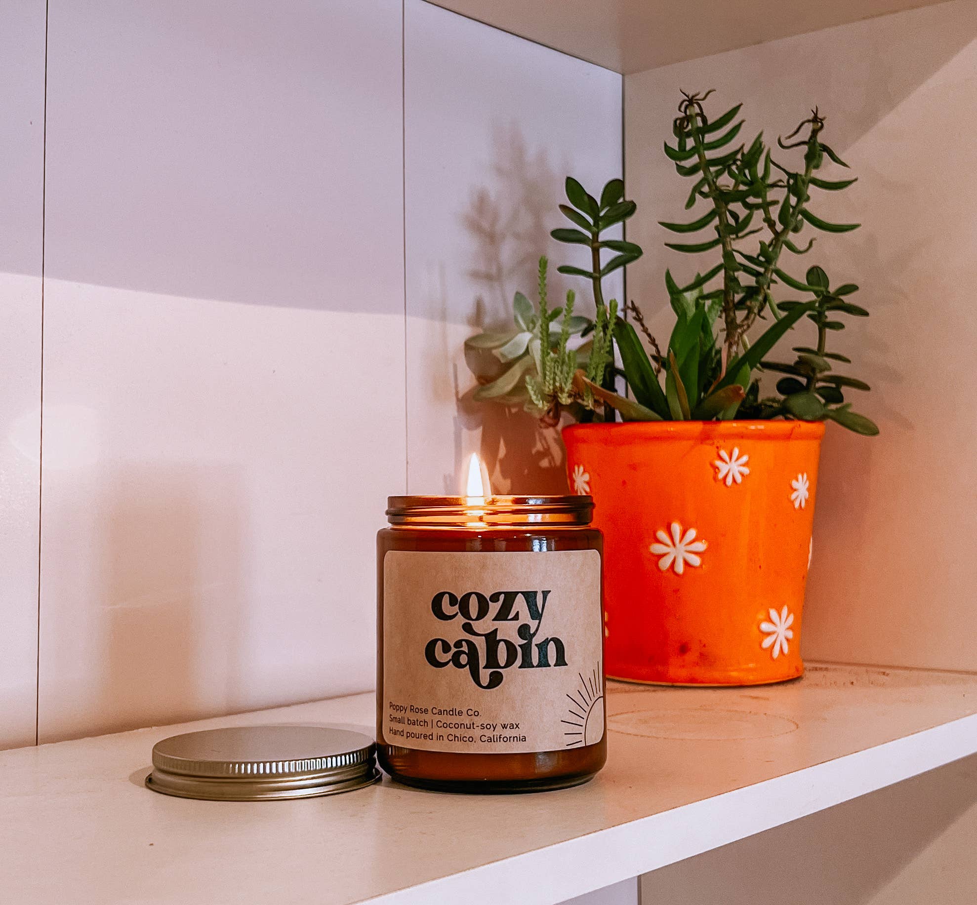 Cozy Cabin Handpoured Cocounut Wax Candle
