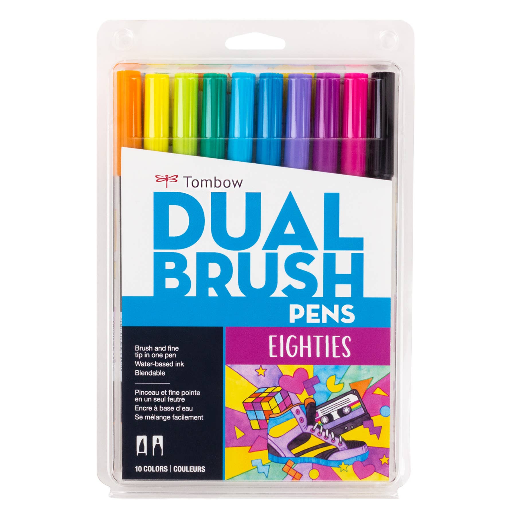 Eighties Tombow - Dual Brush Pen Art Markers 10-Pack