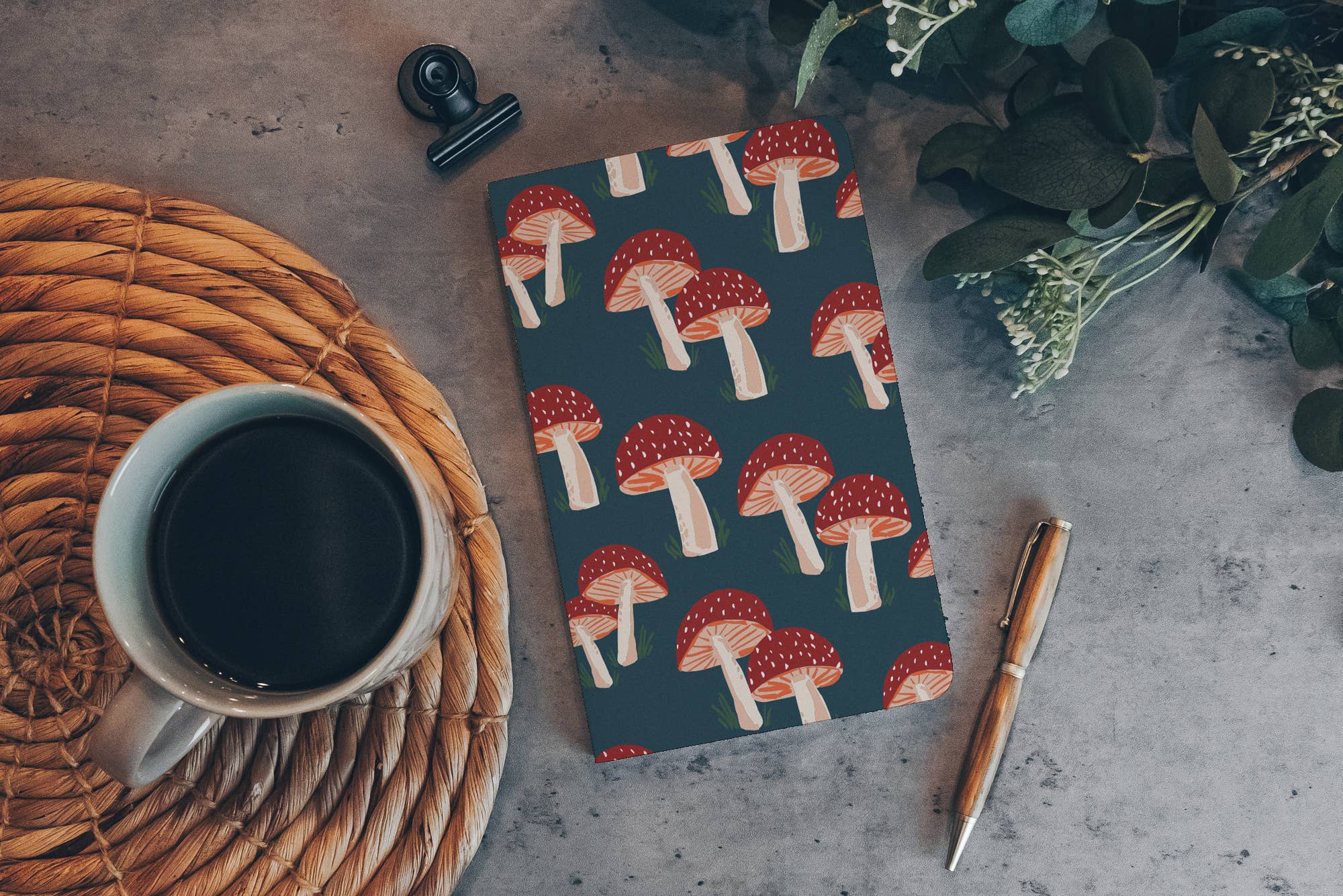 Mushrooms Layflat Journal Notebook