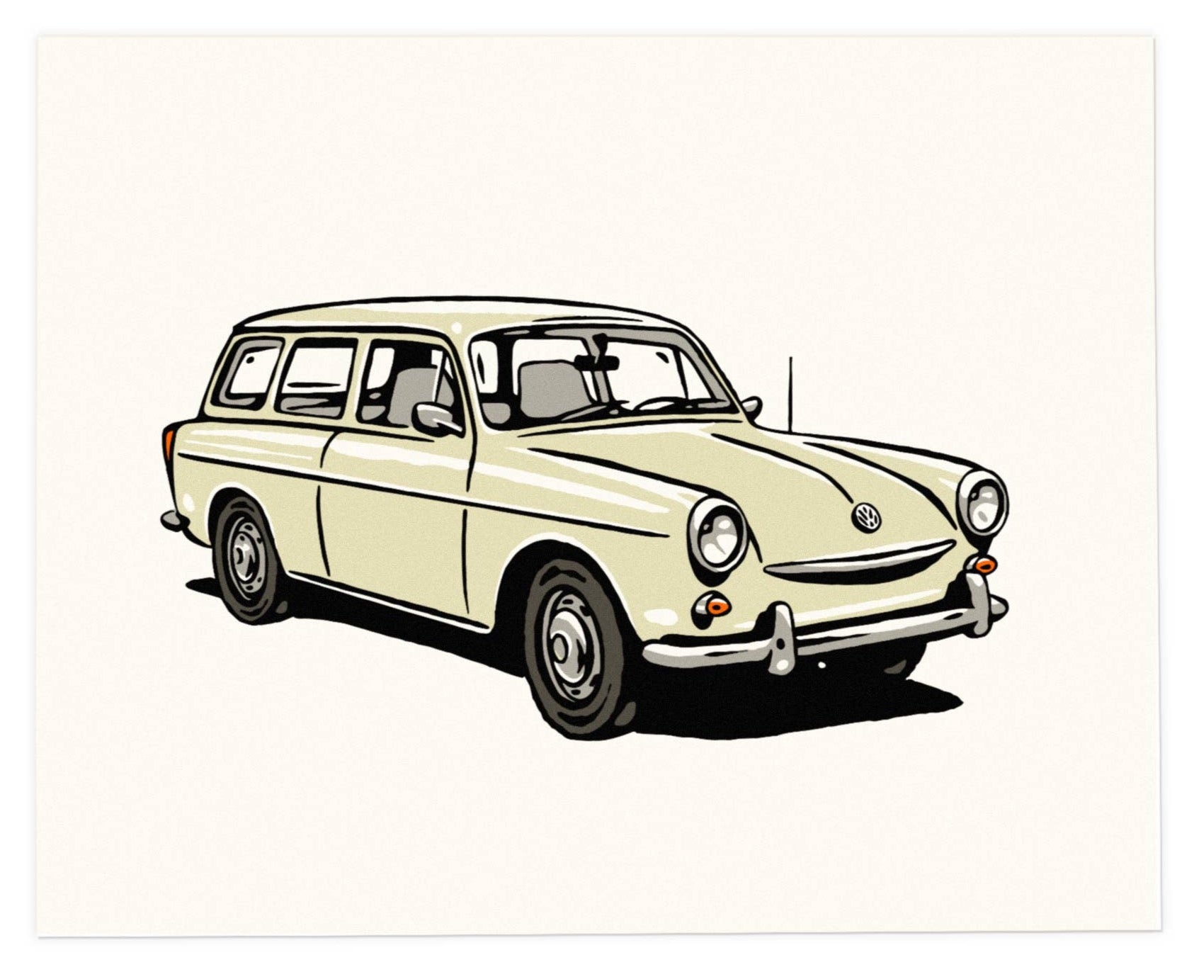 1960s VW Squareback Print