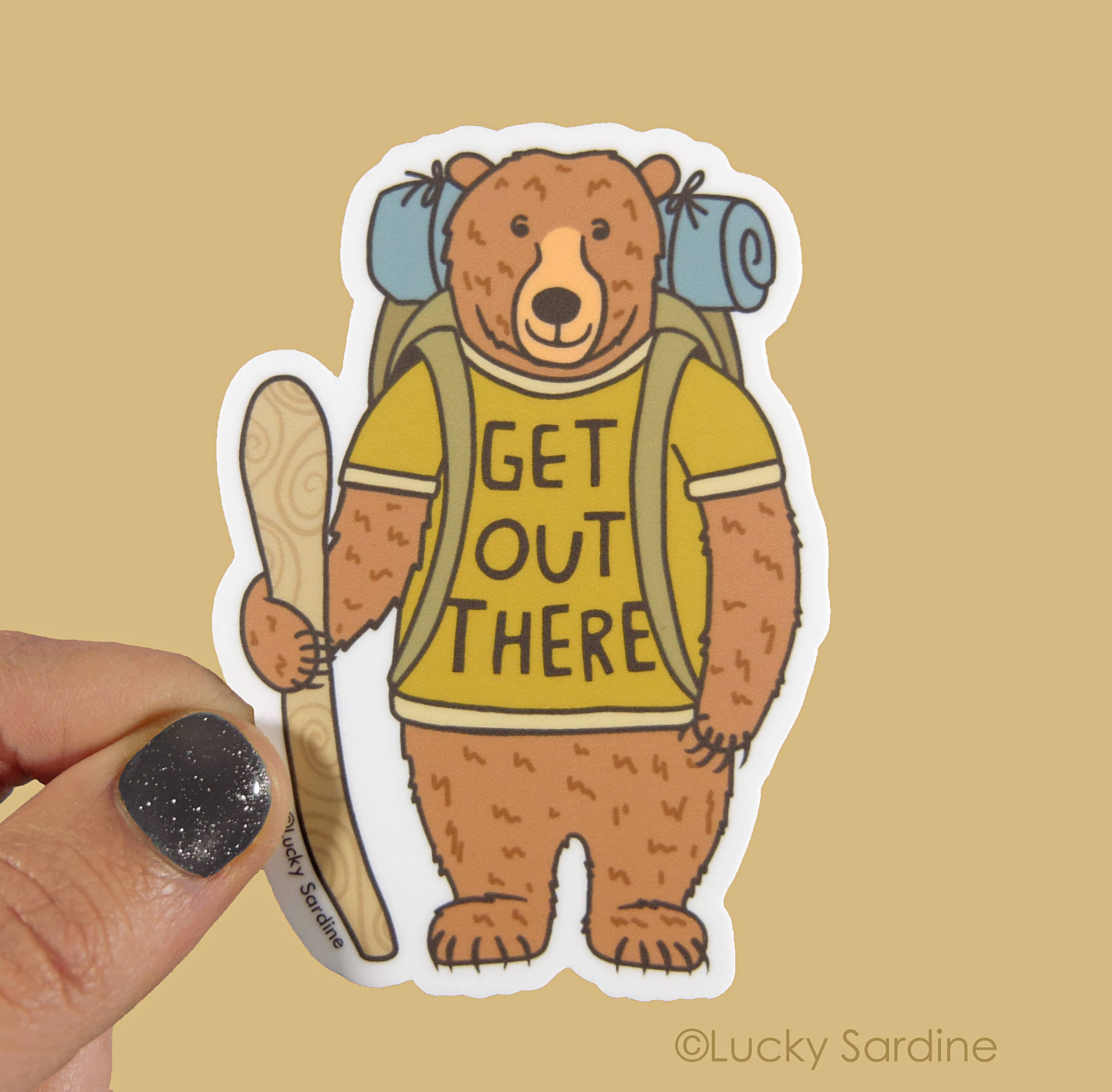 Get Out There Vinyl Sticker