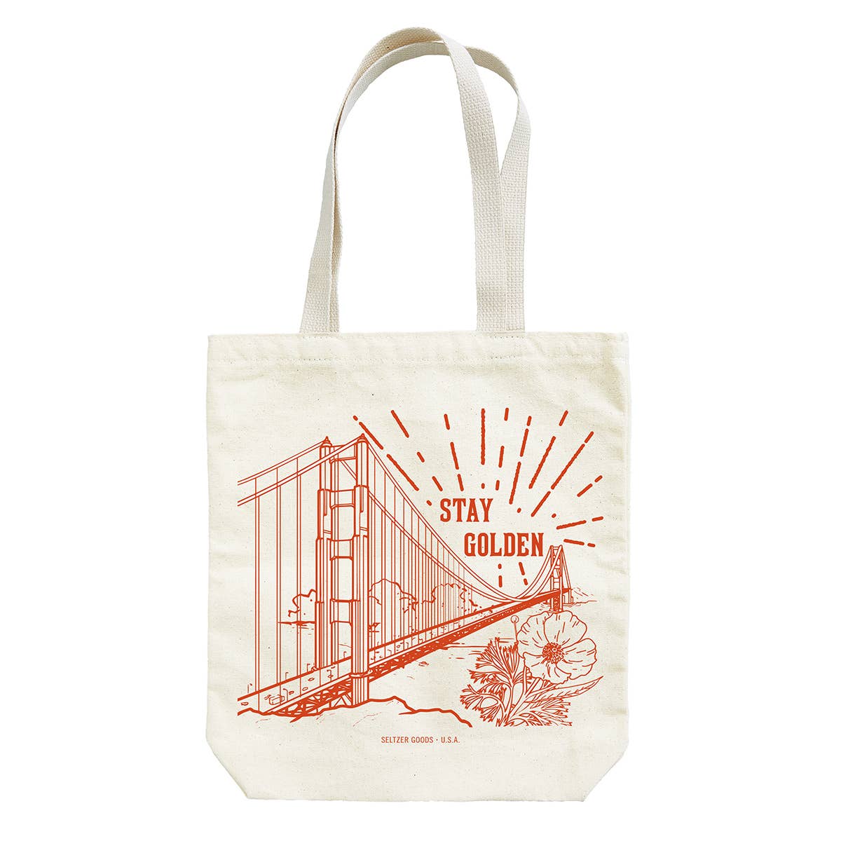 Stay Golden Canvas Tote Bag
