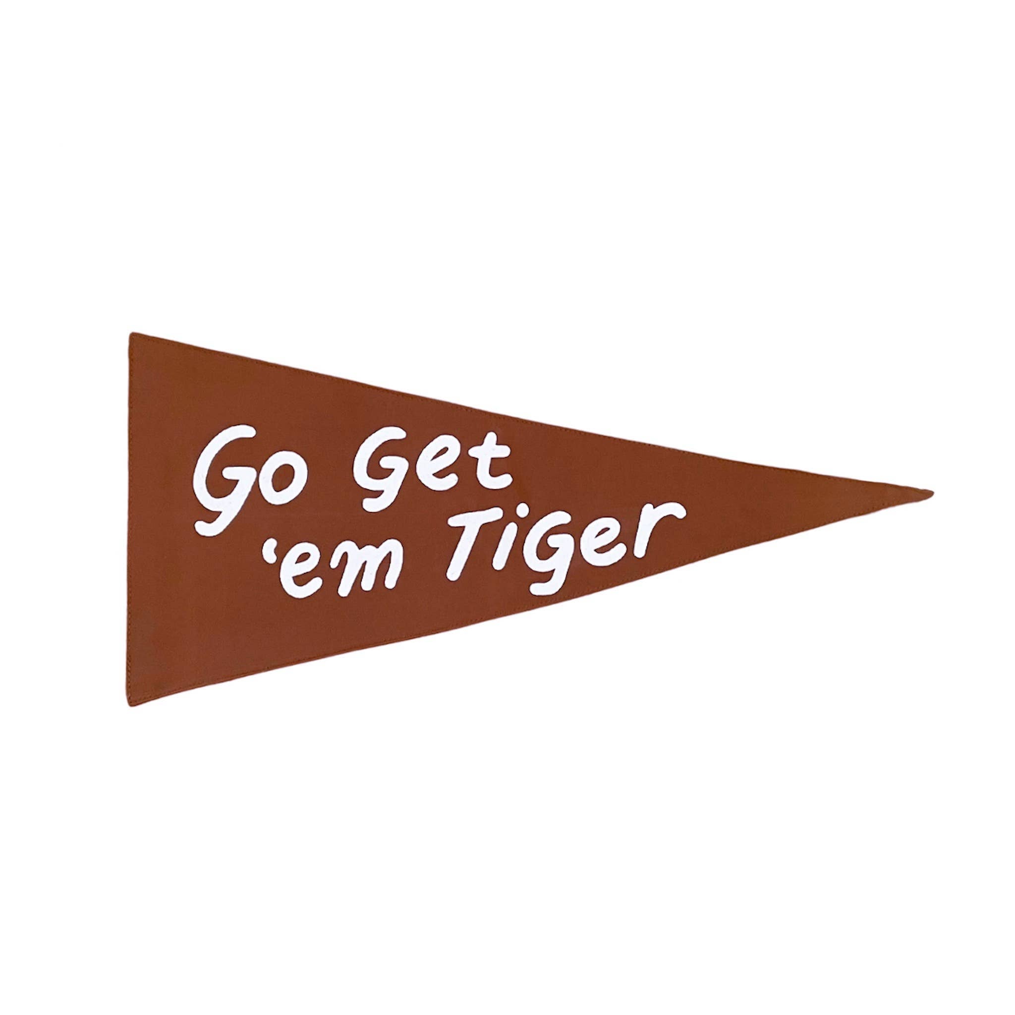 Go Get 'Em Tiger Pennant - Rust