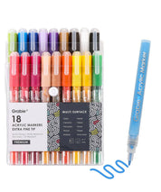 Set of 18 | Extra Fine Tip, Acrylic Paint Marker