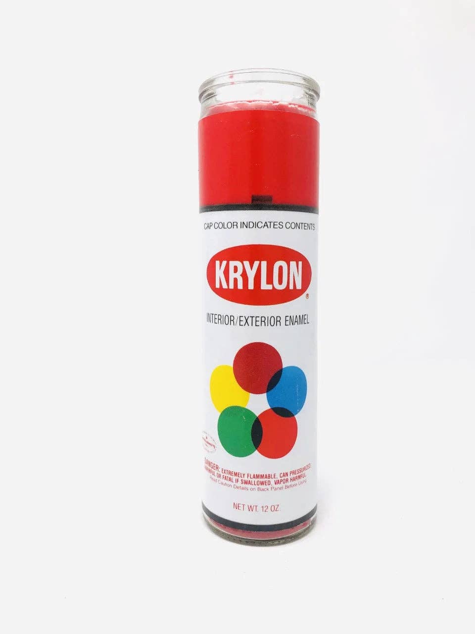 Krylon Spray Paint Prayer Candle
