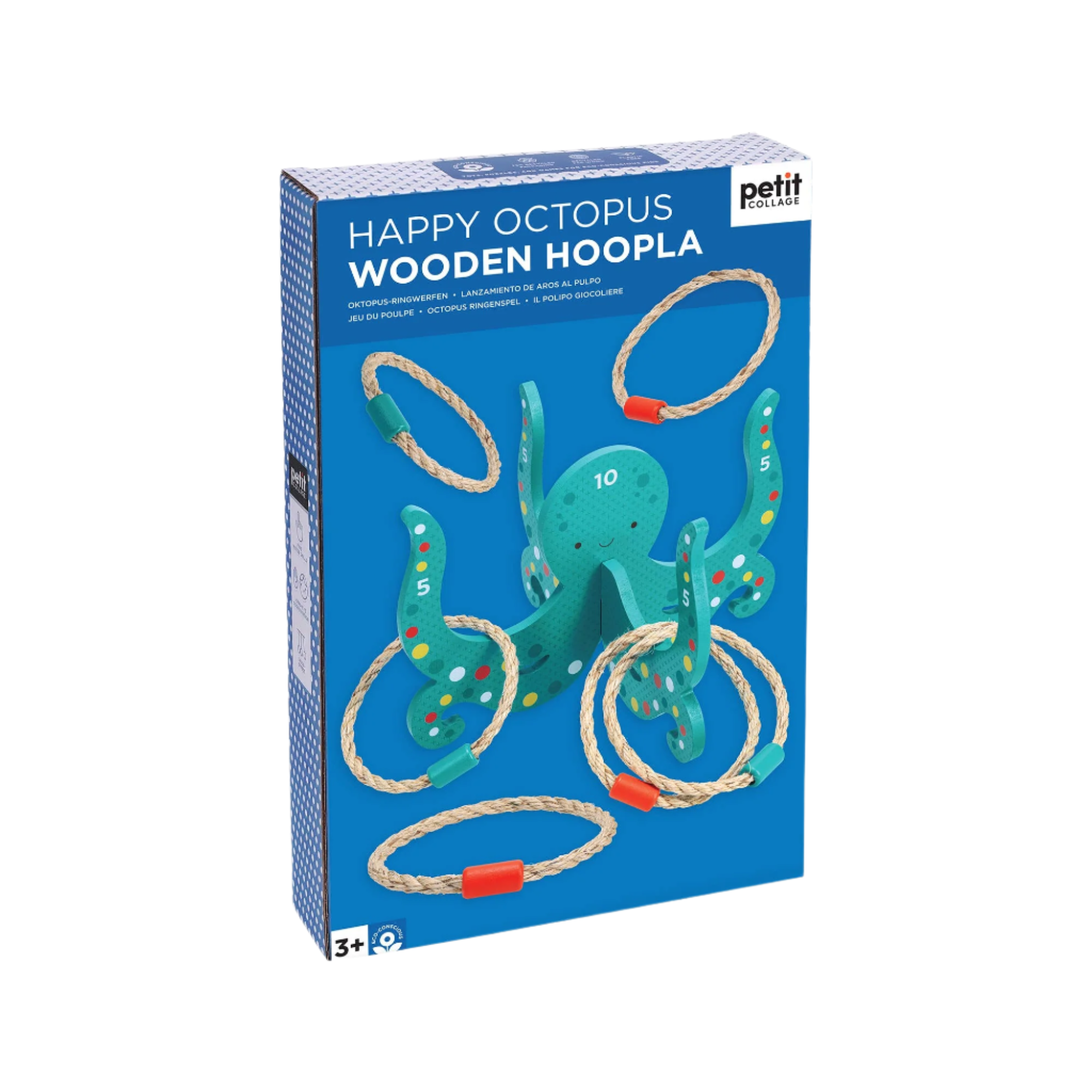 Happy Octopus Wooden Hoopla
