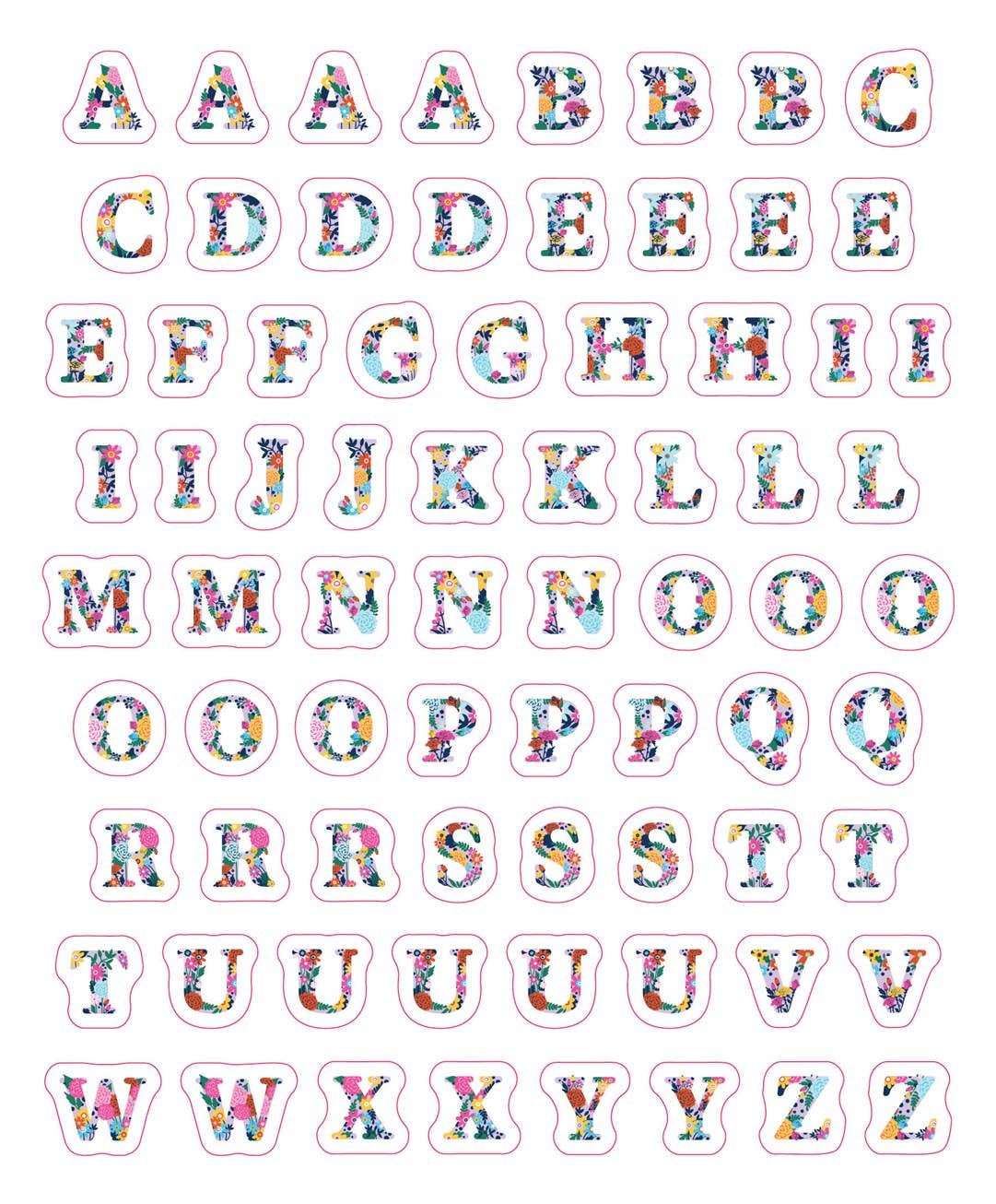 So. Many. Letter Stickers.