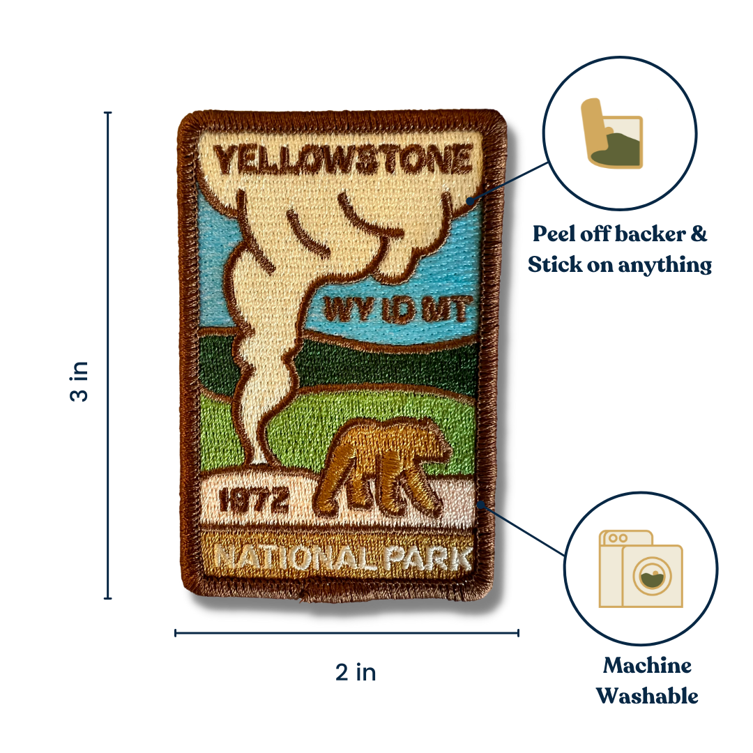 Old Faithful Yellowstone National Park Stick-on patch