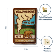 Old Faithful Yellowstone National Park Stick-on patch