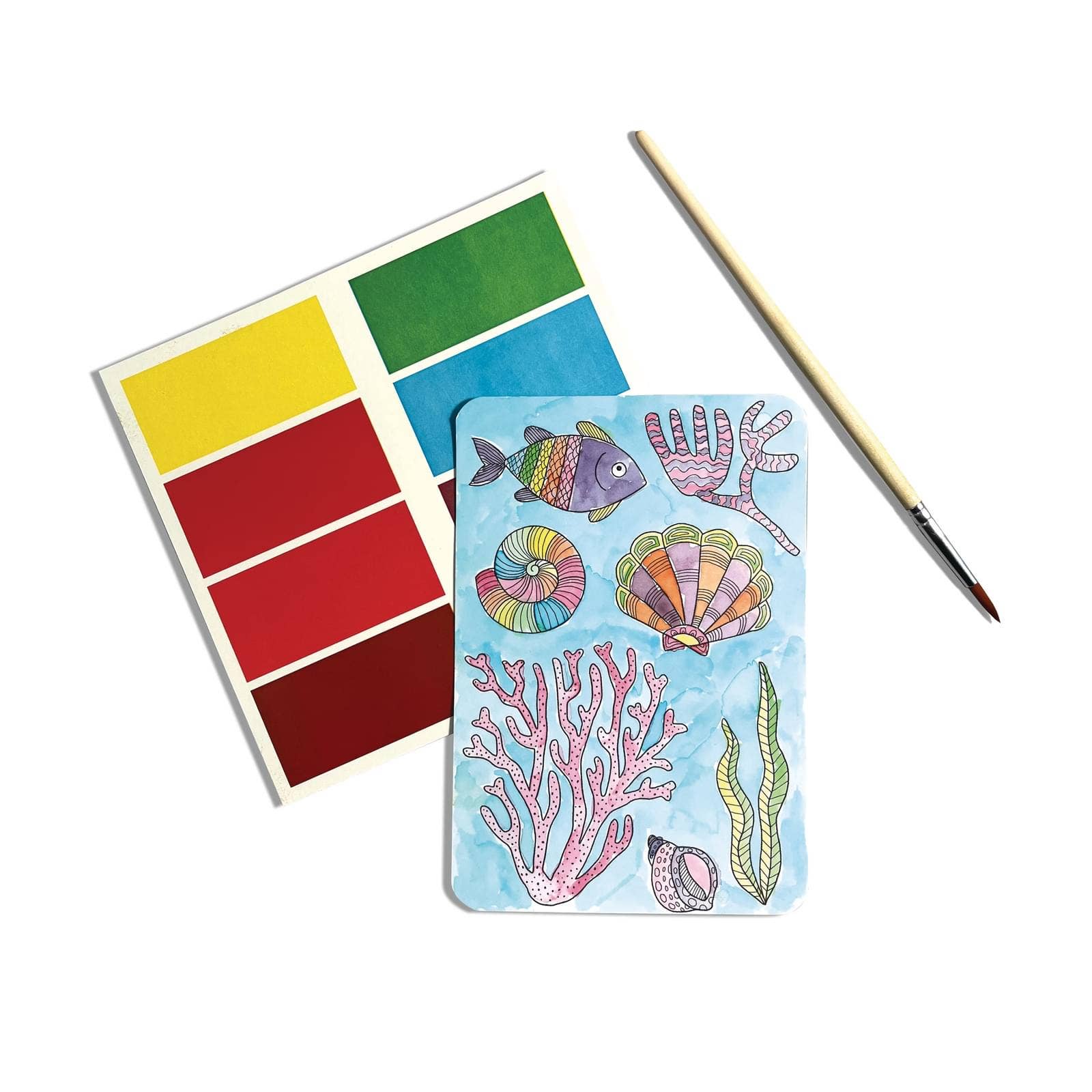 Ocean Paradise Scenic Hues D.I.Y. Watercolor Kit