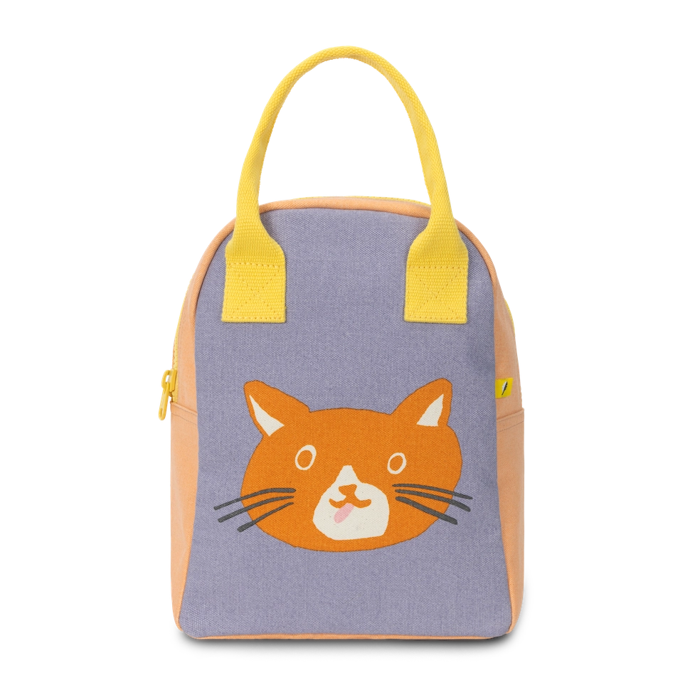 Cat Organic Cotton Lunch Bag