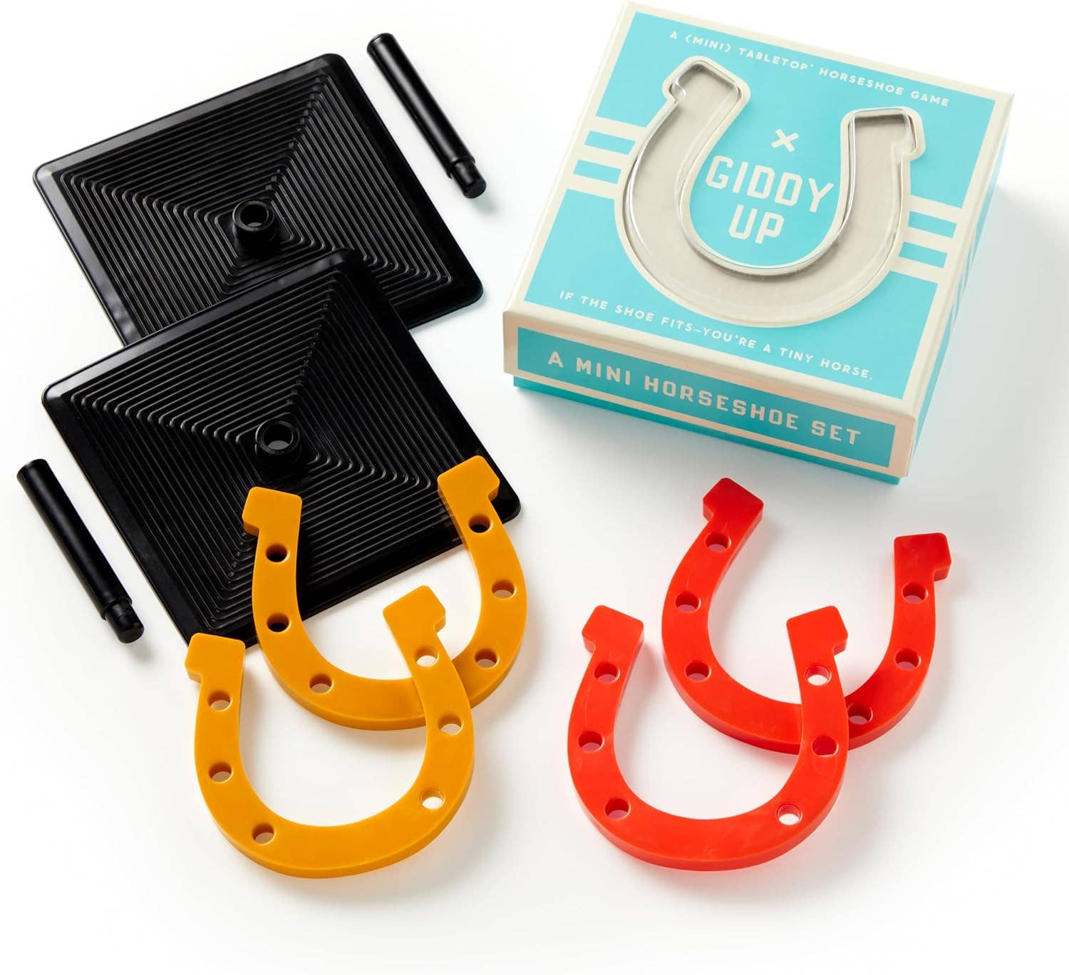 Giddy Up Tabletop Horseshoes Game