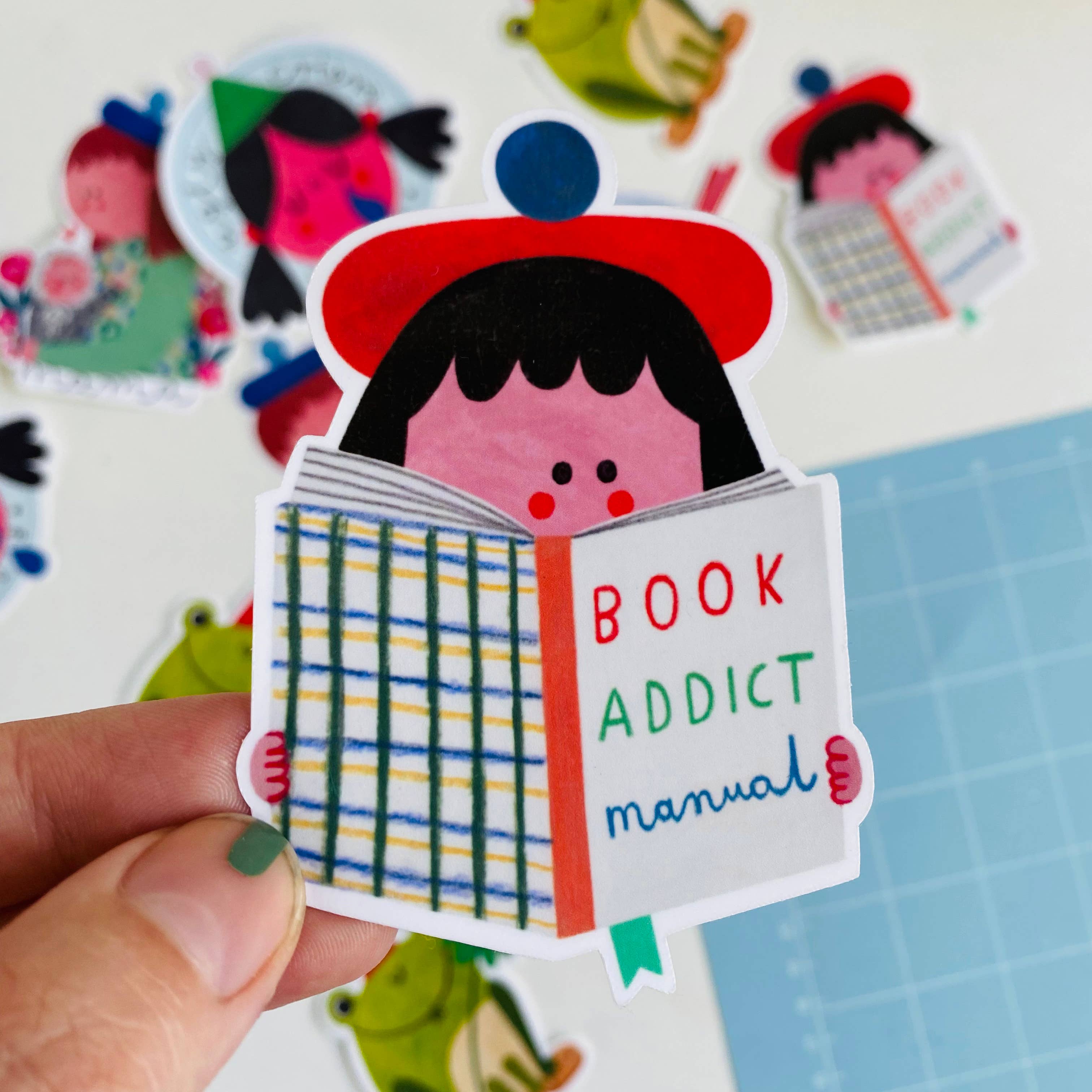 BOOK ADDICT Sticker