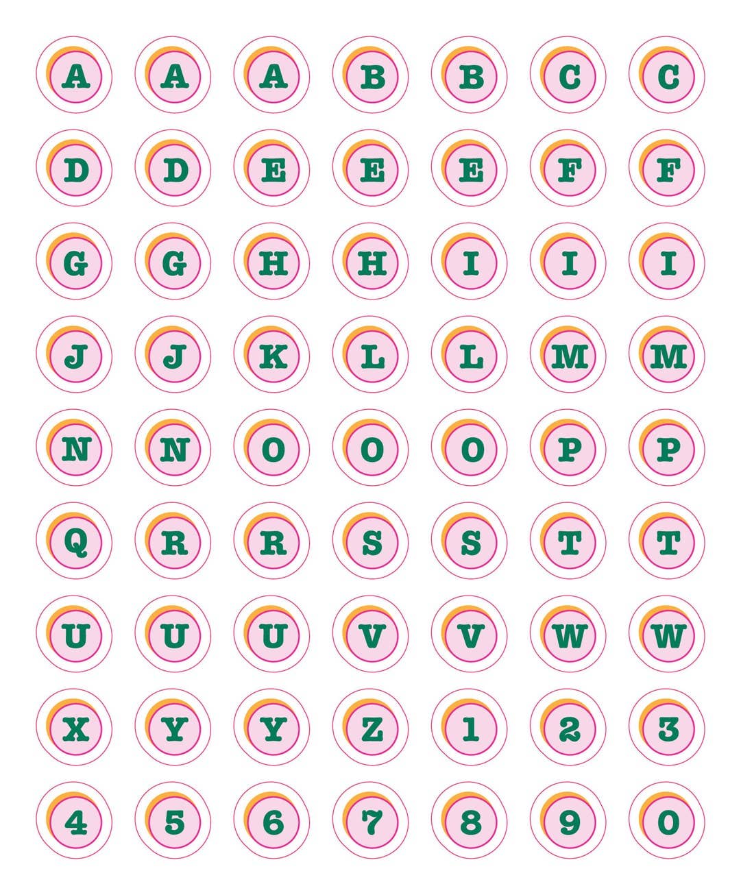 So. Many. Letter Stickers.