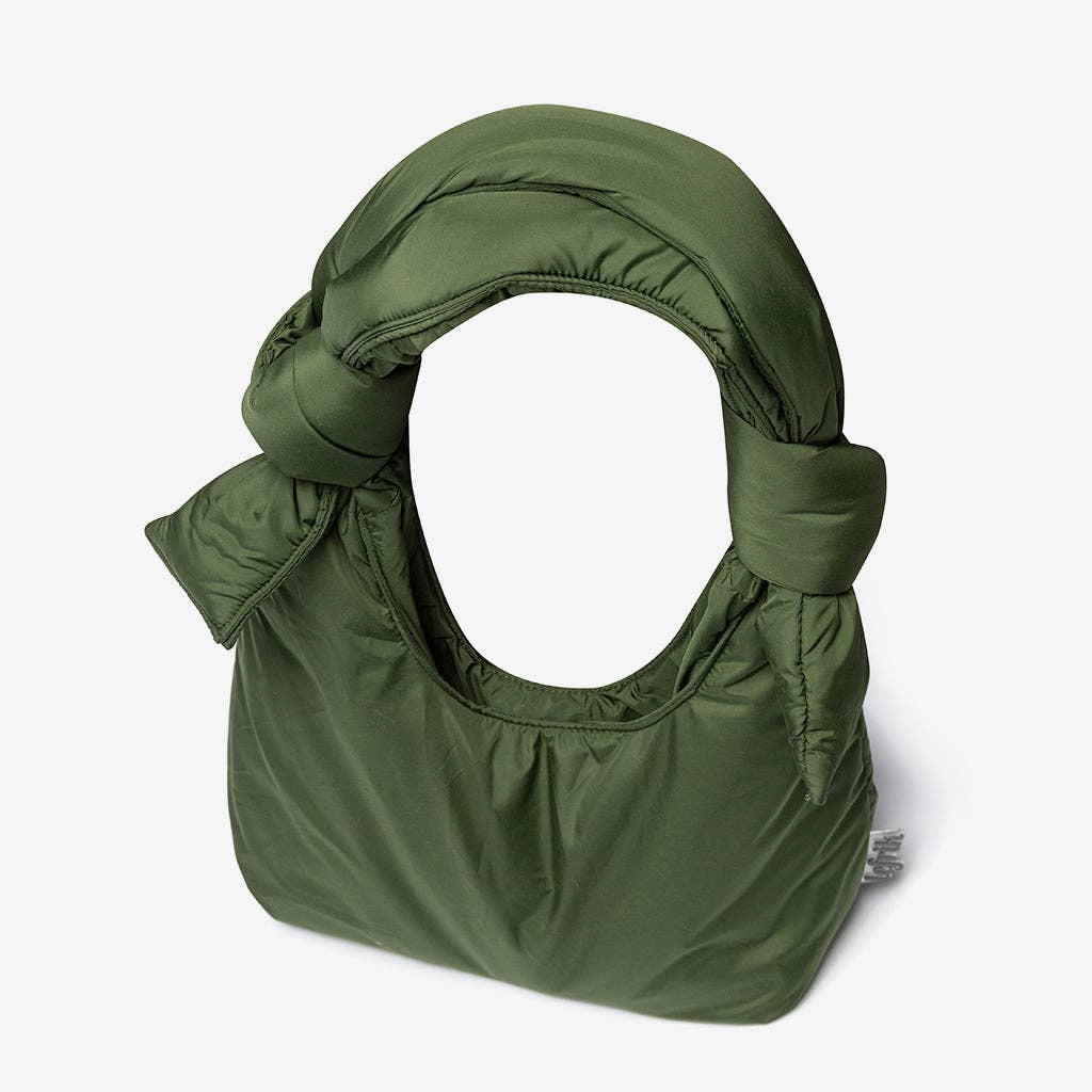 Biwa Puffy Shoulder Bag Mini Green