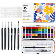 Watercolor Set Of 50 With Brush