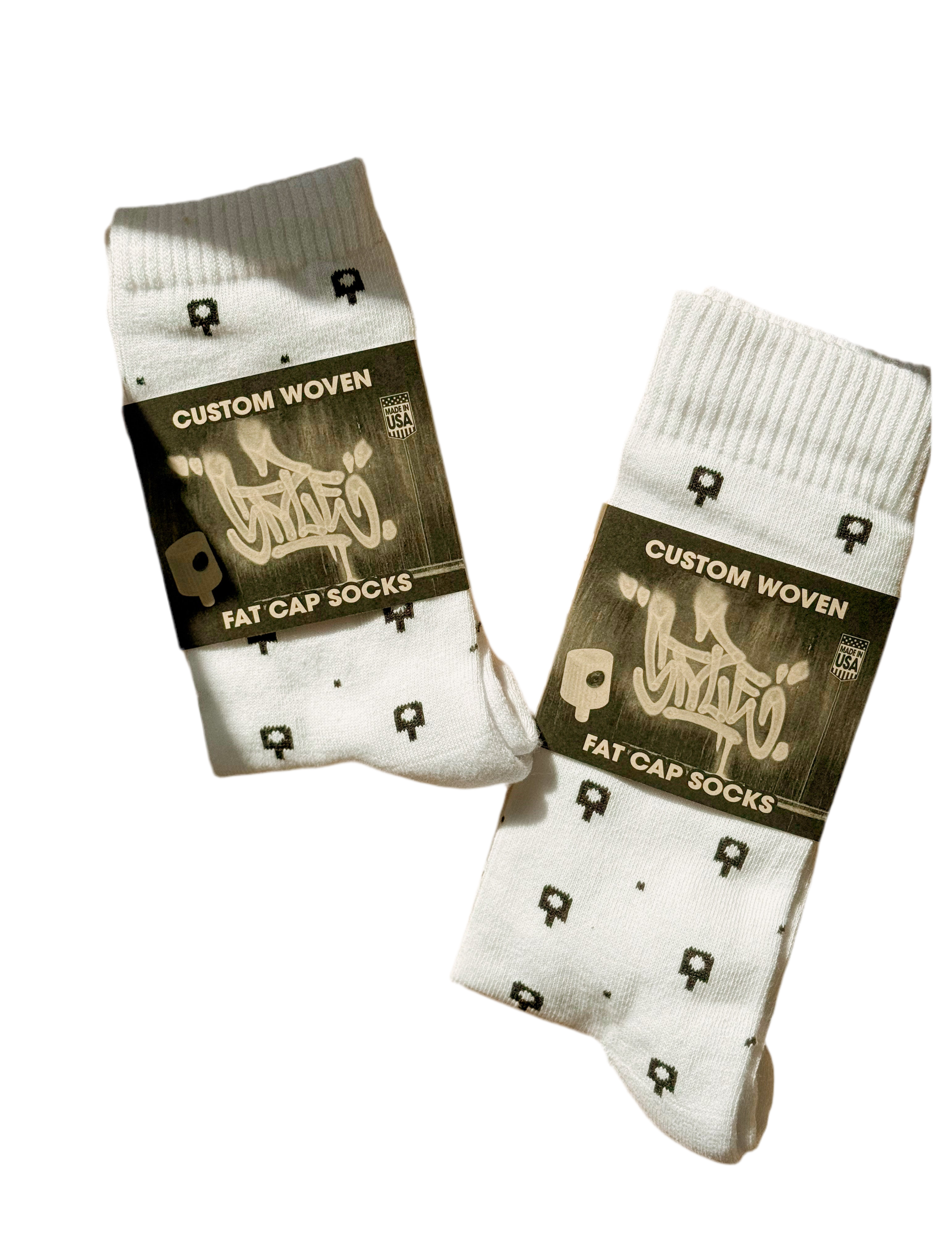 STYLE Custom Woven Fat Cap Socks