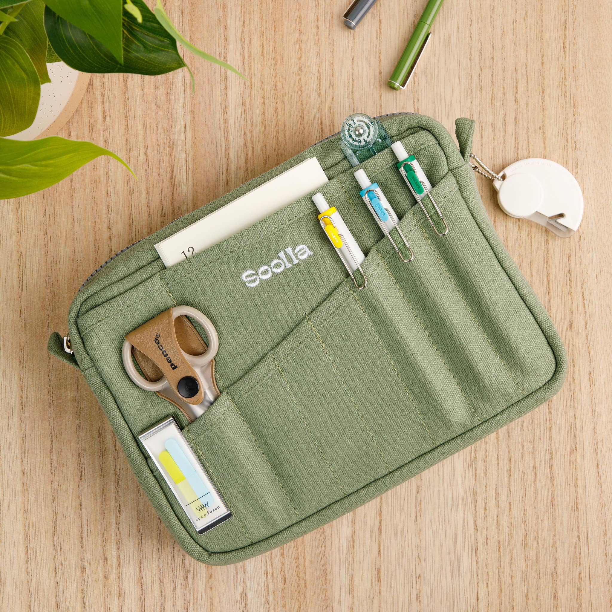 Soolla® Studio Pouch - Ganja Green (Stationery Pouch)