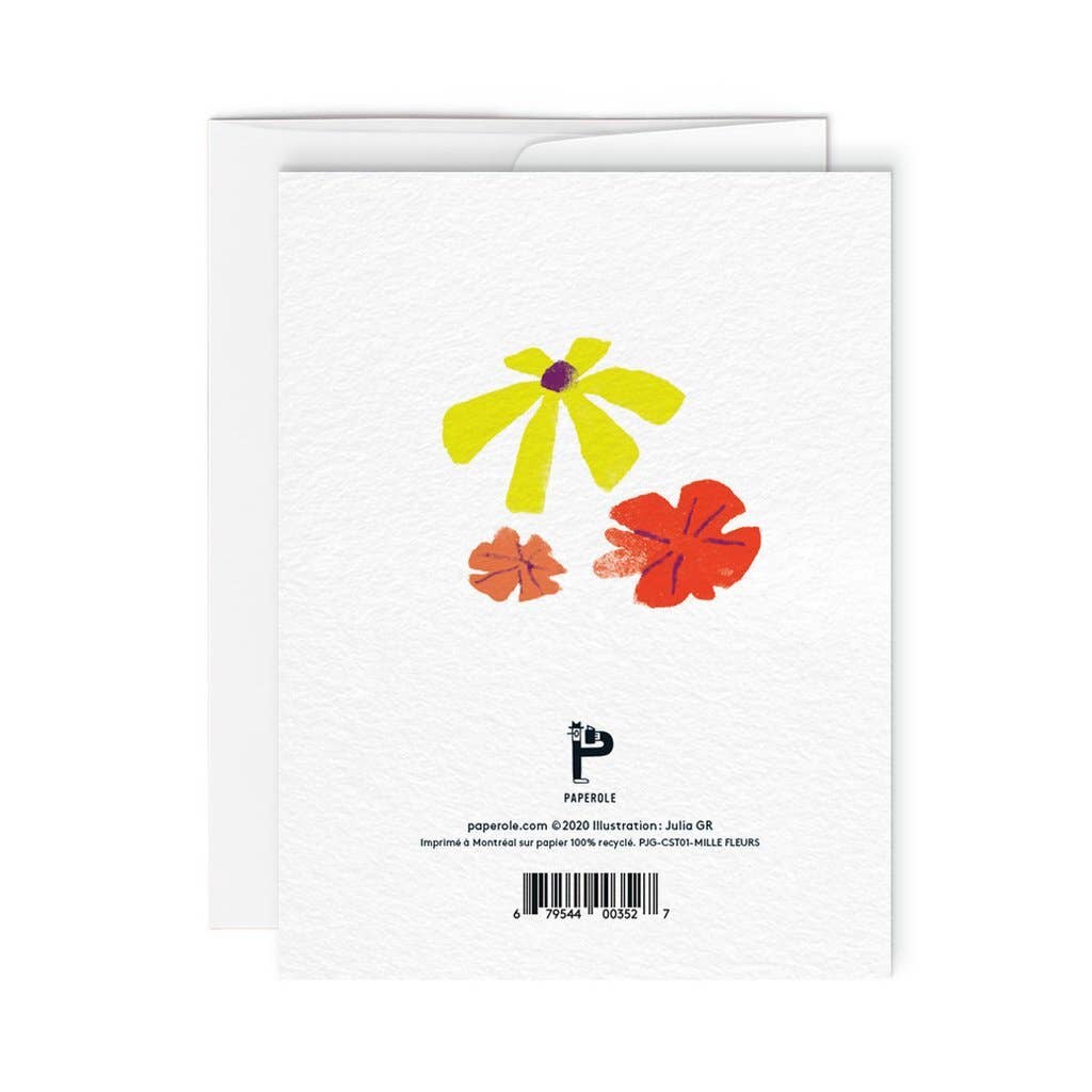 MILLE FLEURS — Greeting Card