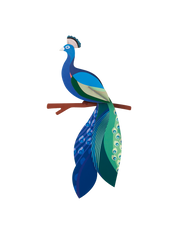 Peacock Paradise Bird 3D DIY Wall Art
