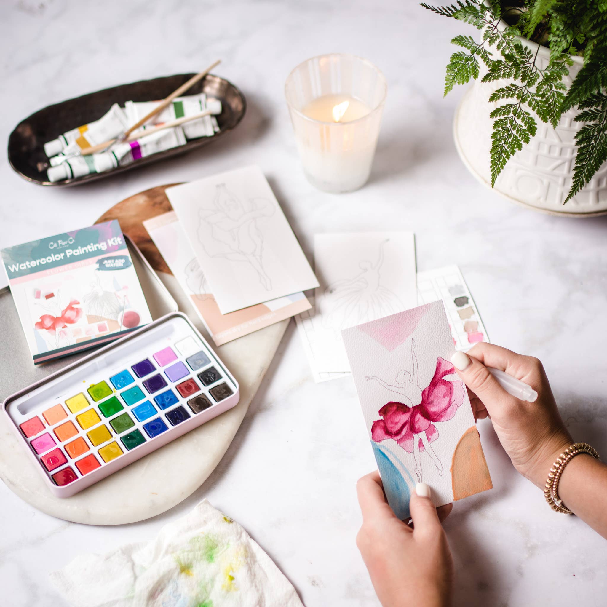 Flower Girls | Watercolor Painting Kit