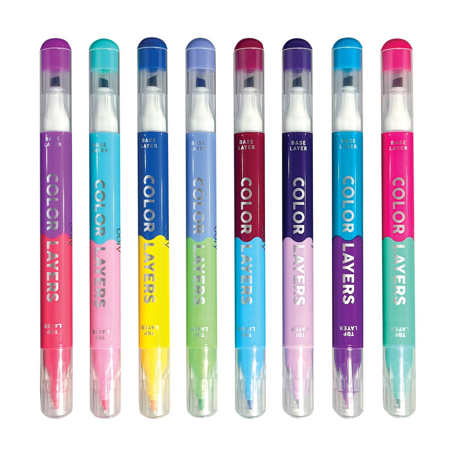 Color Layers Double-Ended Layering Markers - Set of 8