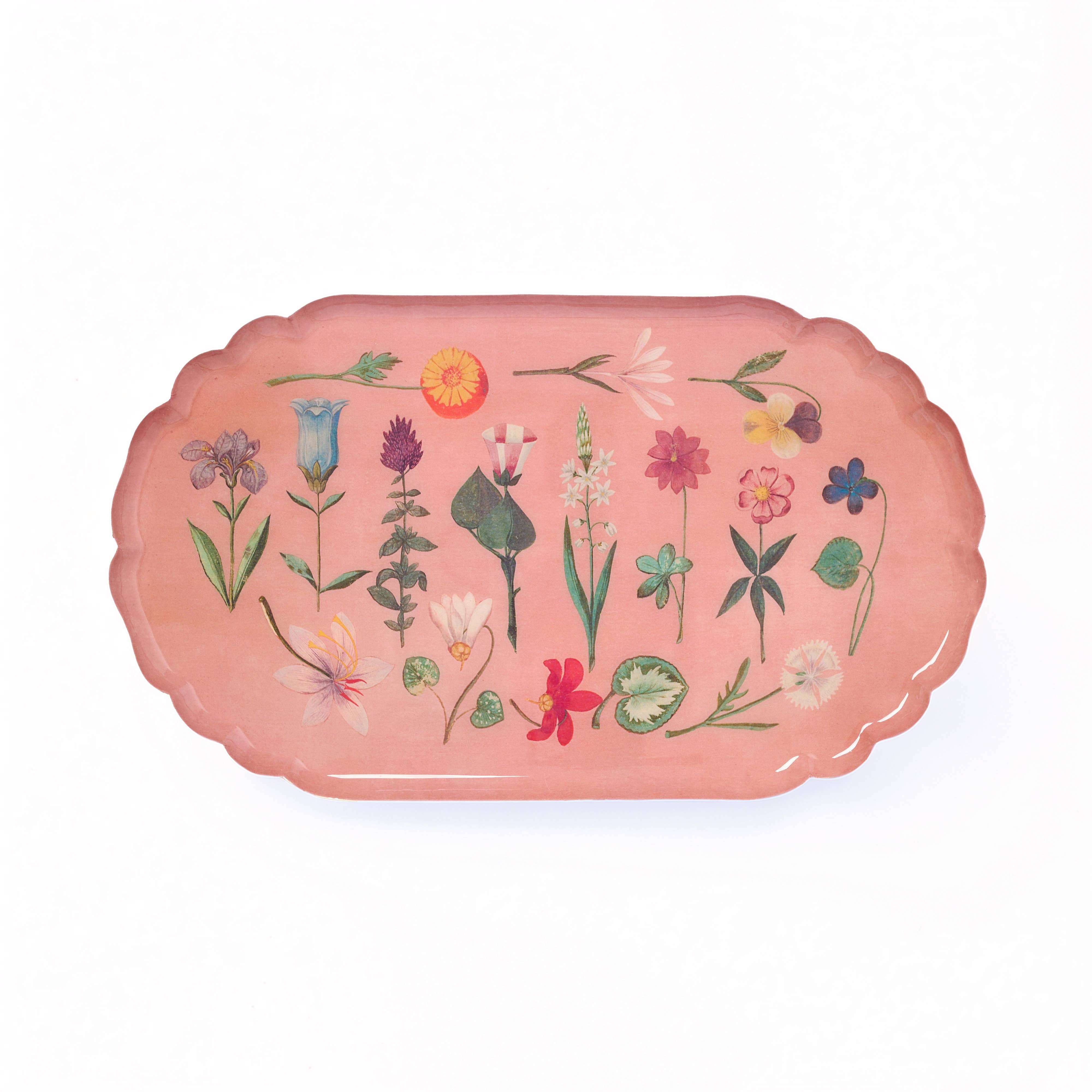 Festival of Flowers - A Scalloped Enamel Tray