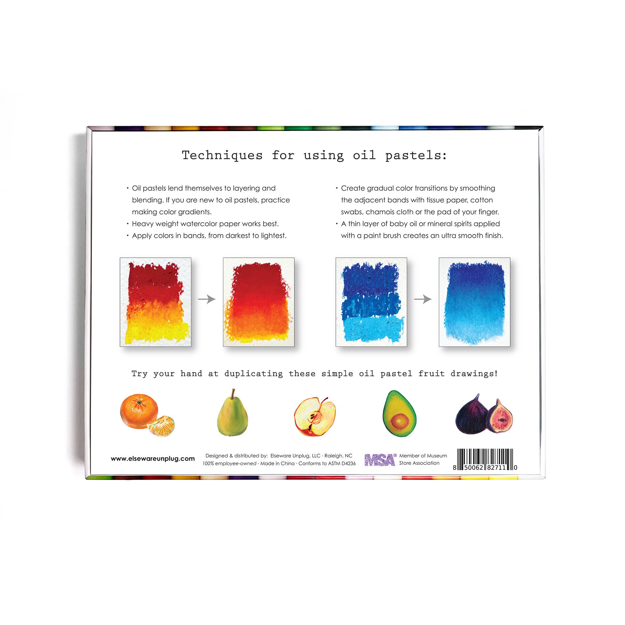 24 Oil Pastels by Elseware