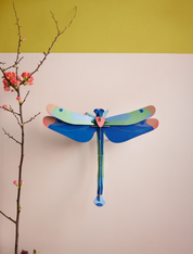 Blue Dragonfly 3D DIY Wall Art