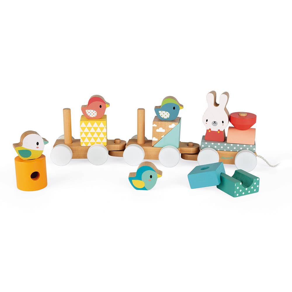 A Pull Train Wooden Toy