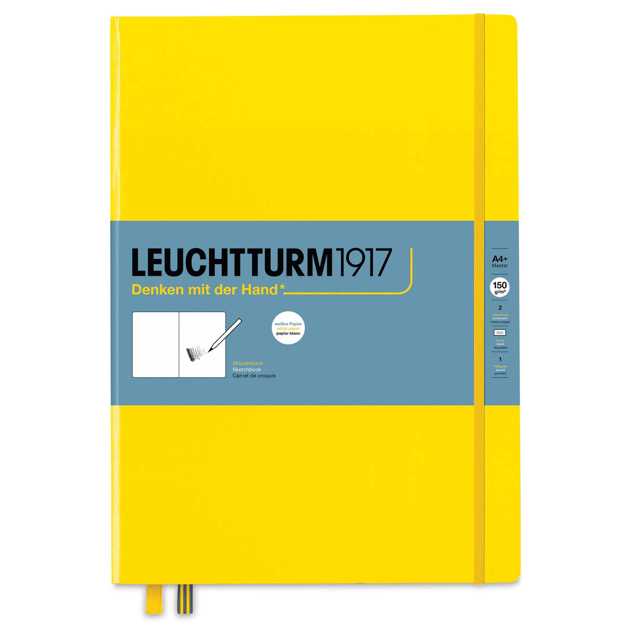 Leuchtturm1917 Lemon Cover Sketchbook - Plain Paper 12 1/2"x 8 3/4"