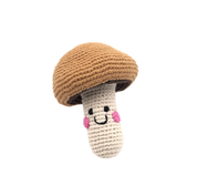 Brown Mushroom Pretend Play Food Rattle
