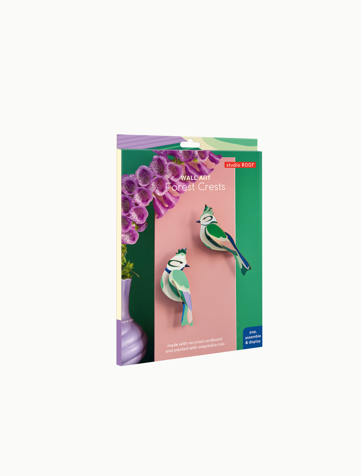 Forest Crests, Garden Birds | 3D Wall Art Craft Kit