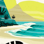 Coconut Volcano - 9x12 Giclee Print
