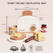 Pop-up Toaster & Breakfast Set - Wooden Toy