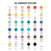 Dual Tip Dot & Fine Tip Acrylic Paint Marker Set Of 36