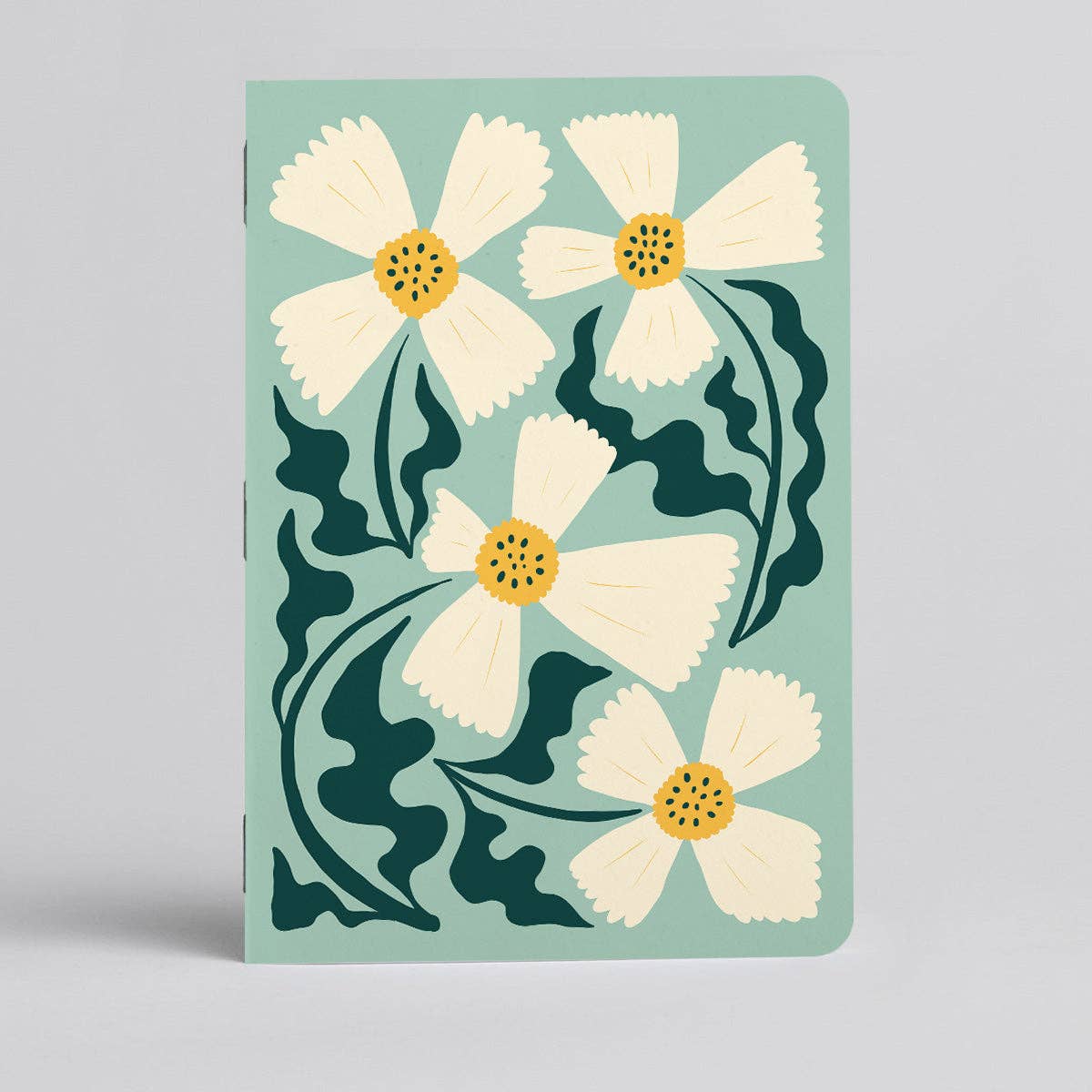 Spring Floral Notebook: Mint (5"x7")