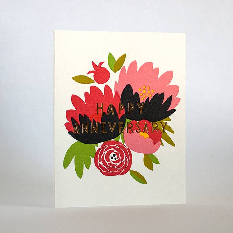 Happy Anniversary Bouquet Greeting Card