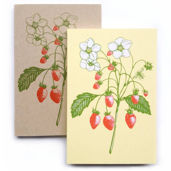 Strawberry Recycled Paper Journal