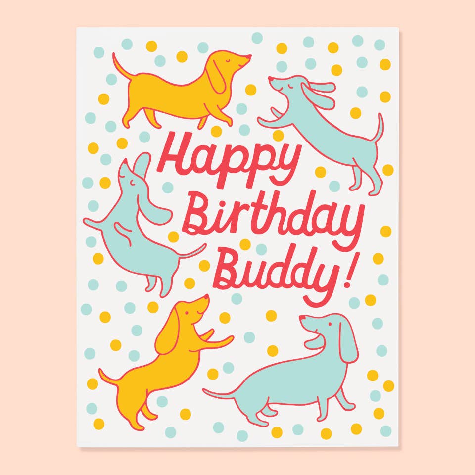 Doxie Birthday Greeting Card