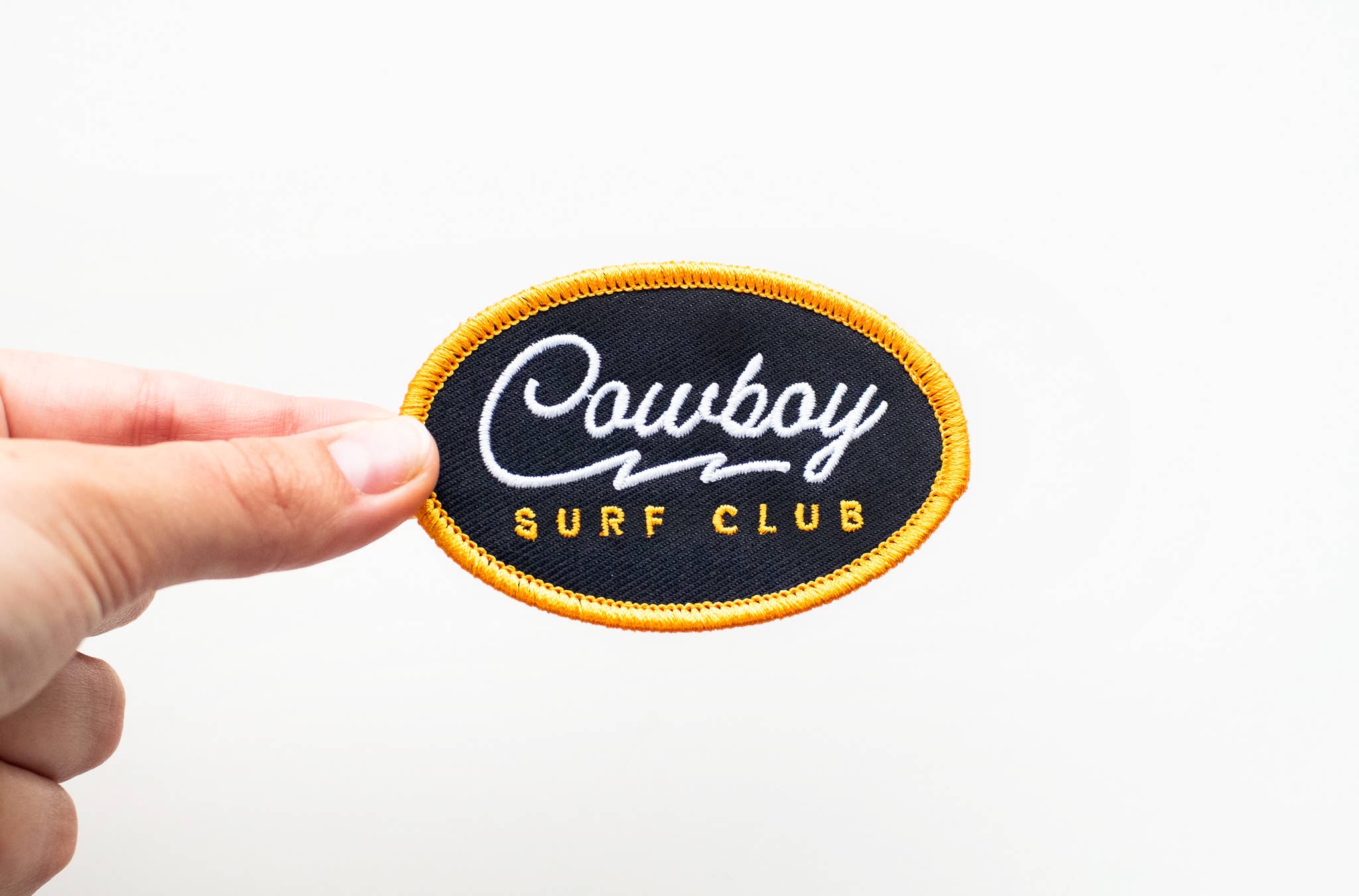 Cowboy Surf Club Embroidered Iron on Patch: No